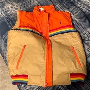 Retro rainbow vest